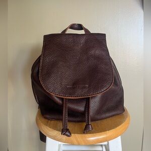 Portland Leather Bucket Backpack